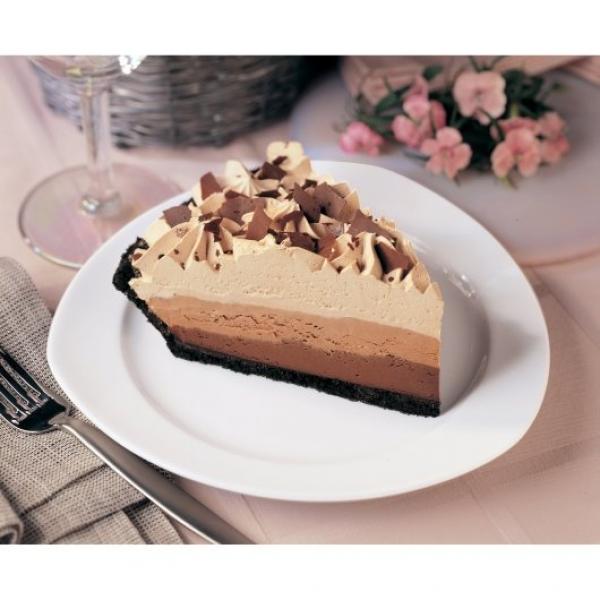 Chef Pierre Chocolate Cream Layer 10" Pie 39 Ounce Size - 4 Per Case.