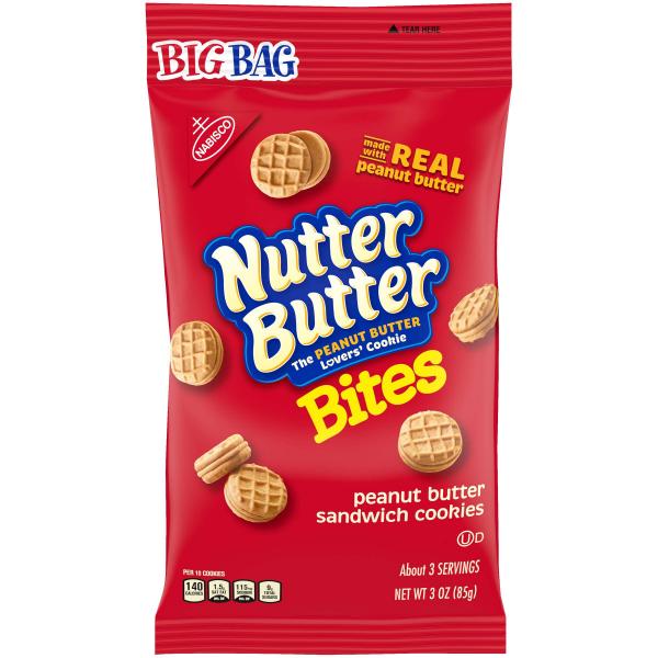 Nutter Butter Bites Big Bag 3 Ounce Size - 12 Per Case.