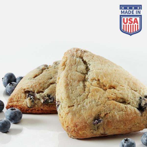 Pillsbury™ Place & Bake™ Frozen Scone Dough Blueberry 45 Ounce Size - 8 Per Case.