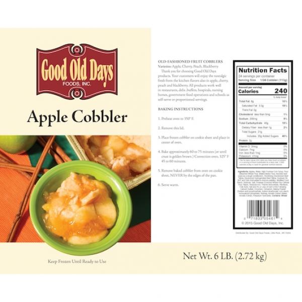 Apple Cobbler 6 Pound Each - 4 Per Case.