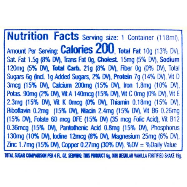 Hormel Vital Cuisine Mightyshakes Reduced Sugar Nutritional Shake Honey Consistency Va 50 Count Packs - 1 Per Case.