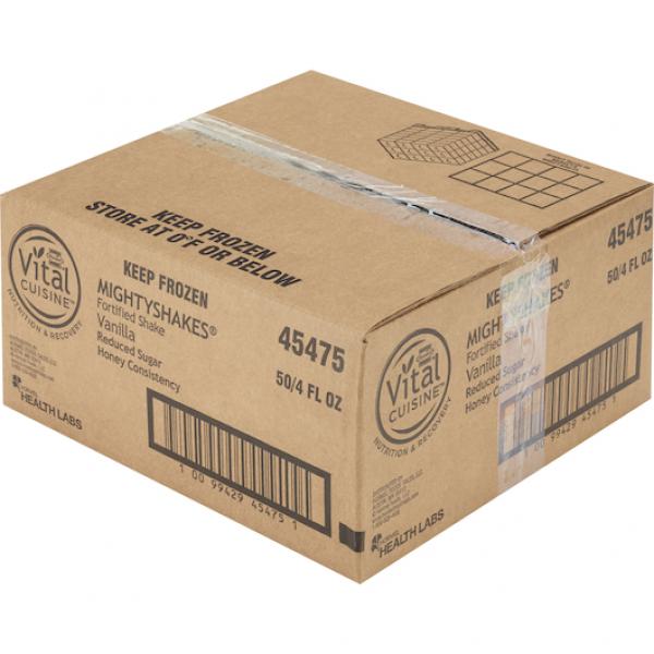 Hormel Vital Cuisine Mightyshakes Reduced Sugar Nutritional Shake Honey Consistency Va 50 Count Packs - 1 Per Case.