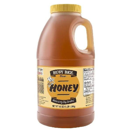 Busy Bee Honey Clover Jug 48 Ounce Size - 6 Per Case.