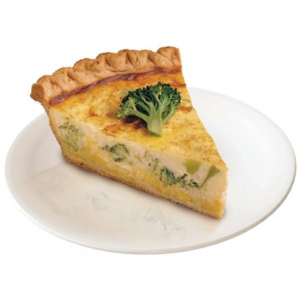 Chef Pierre Quiche Broccoli Unbaked 10" 2.375 Pound Each - 6 Per Case.