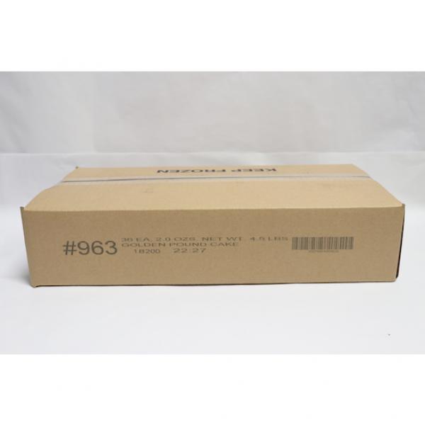 Cake Slices Golden Cake 2 Ounce Size - 3 Per Case.