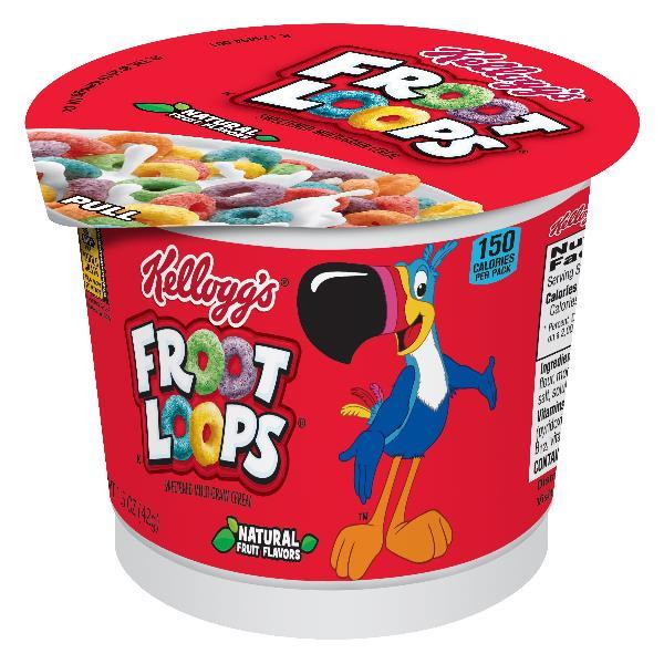 Kellogg's Froot Loops Cereal Original1.5 Ounce Size - 60 Per Case.