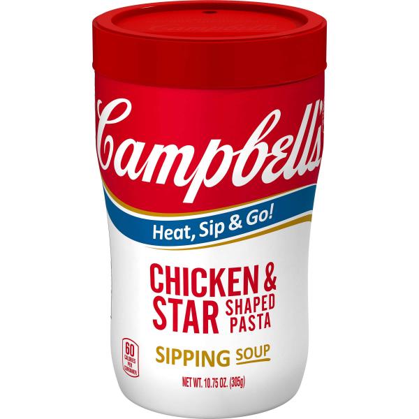 Campbell's Soup On The Go Chicken & Stars 10.75 Ounce Size - 8 Per Case.