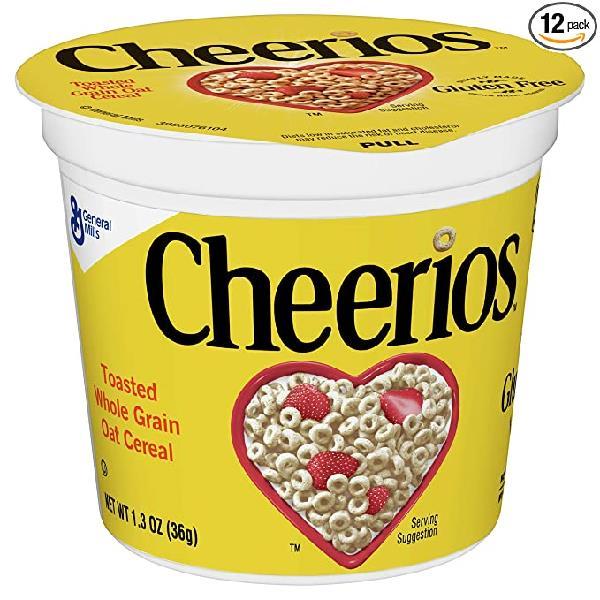 Cheerios™ Cereal Single Serve Cup 1.3 Ounce Size - 60 Per Case.