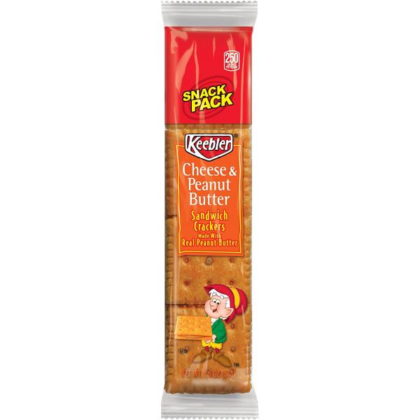 Kellogg's Keebler Kings Blend Toasted & Peanut Butter Cracker, 1.8 Ounces- 12 per box, 12 per case