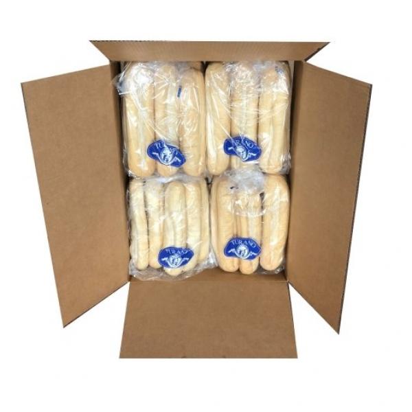 Turano 12" French Sub Roll 5.5 Ounce Size - 48 Per Case.