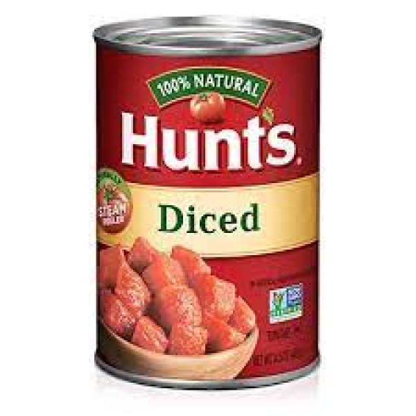 Hunt's Diced Tomatoes Pack 14.5 Ounce Size - 24 Per Case.