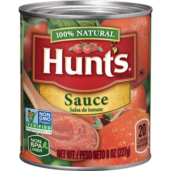 Hunt's Tomato Sauce Pack 8 Ounce Size - 48 Per Case.