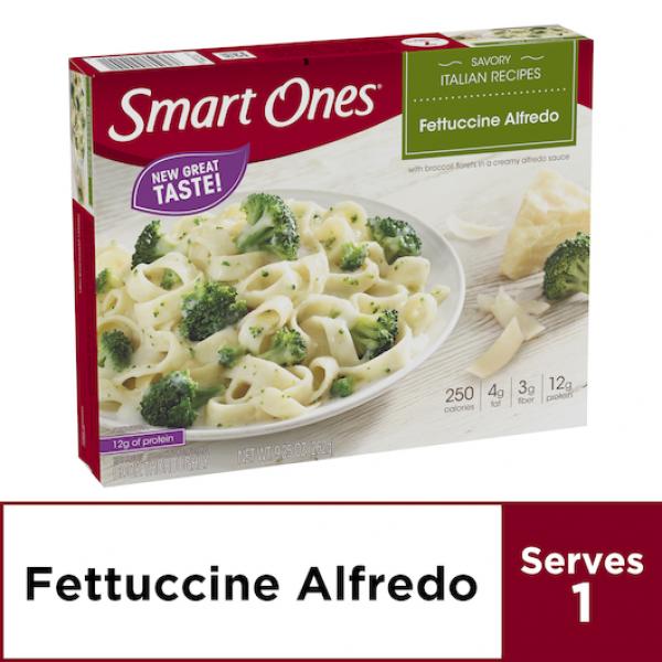 Smart Ones Frozen Entreessides Fettuccini Alfredo 9.25 Ounce Size - 12 Per Case.