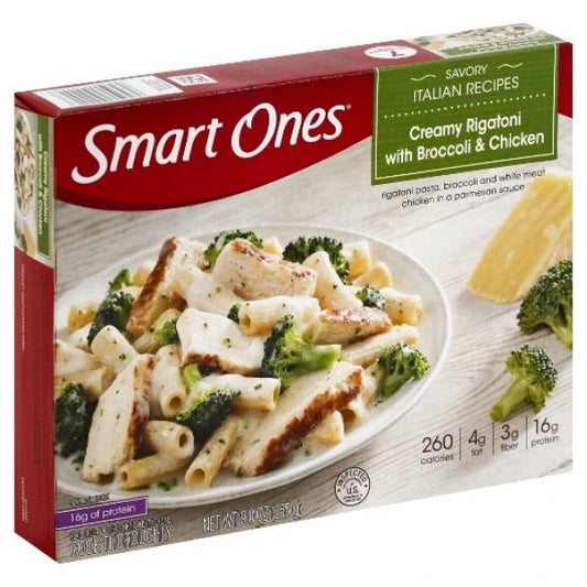 Smart Ones Frozen Entreessides Creamy Rigatoni With Broccoli And Chicken 9 Ounce Size - 12 Per