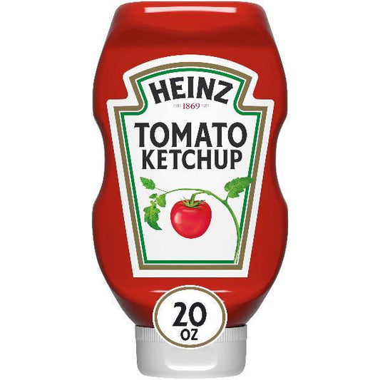 Heinz Easy Squeeze Clear Upside Down Ketchup, 1.25 Pound Each - 12 Per Case.