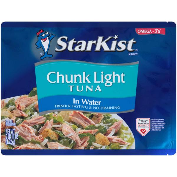 Starkist Tuna Chunk Light Pouch 43 Ounce Size - 6 Per Case.