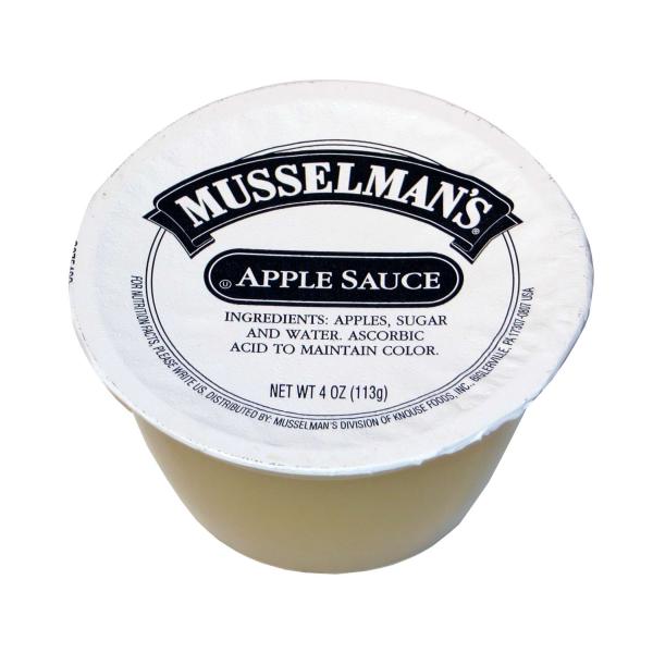 Musselman's Apple Sauce Cups 4 Ounce Size - 72 Per Case.