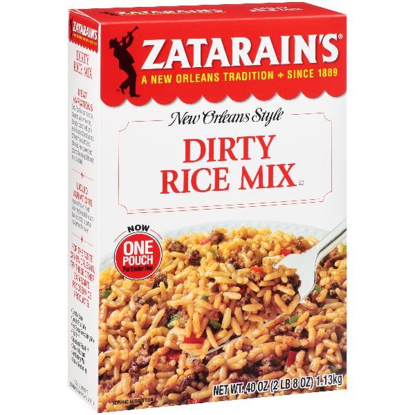 Zatarain's Dirty Rice Mix 40 Ounce Size - 8 Per Case.