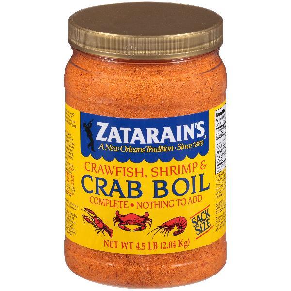 Zatarain's Preseasoned Crab Boil 73 Ounce Size - 6 Per Case.