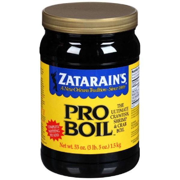 Zatarain's Crab Boil Pro Boil Plastic Jar 53 Ounce Size - 6 Per Case.