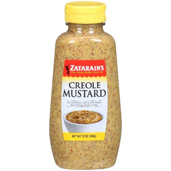 Zatarain's Creole Squeeze Mustard Bottle 12 Ounce Size - 12 Per Case.