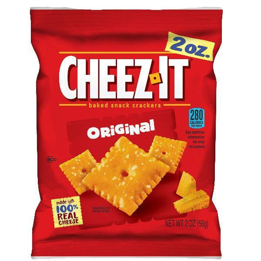 Cheez-It Original Crackers, 2 Ounces - 60 Per Case.