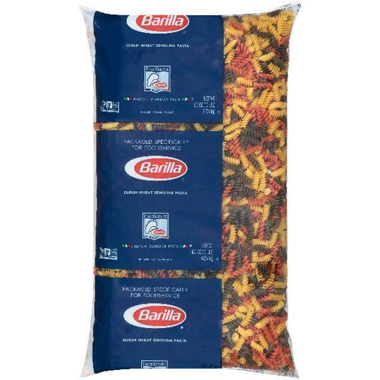 Tri Color Rotini Barilla USA 160 Ounce Size - 2 Per Case.