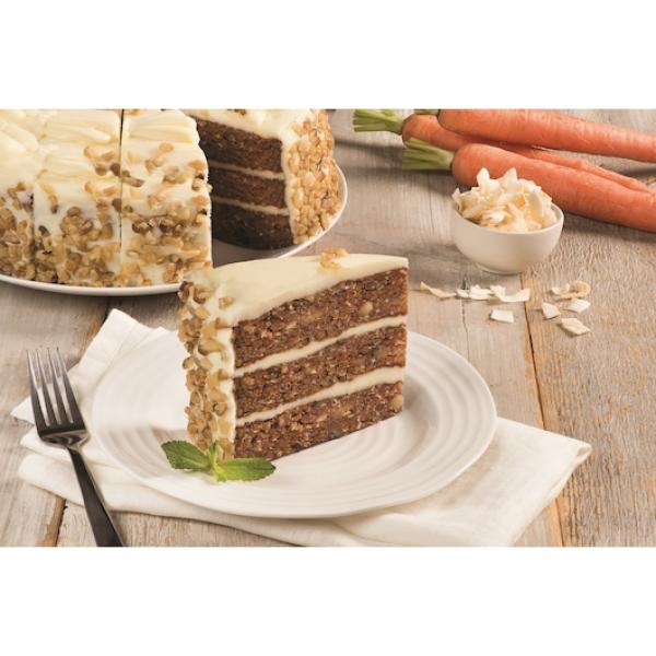 Lawler's Inch Carrot Cake Colossal Cut Cakes 112 Ounce Size - 2 Per Case.