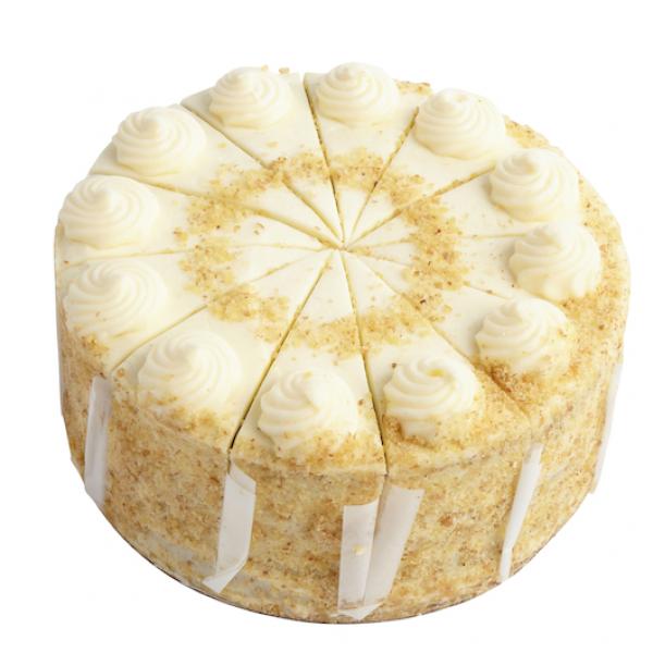 Lawler's Inch Carrot Cake Colossal Cut Cakes 112 Ounce Size - 2 Per Case.