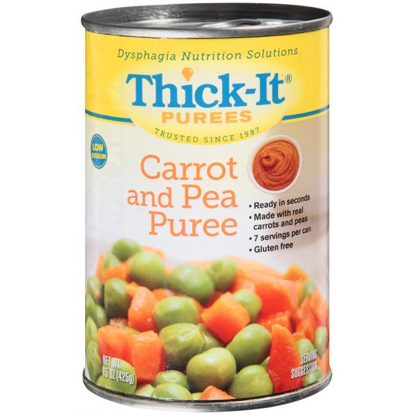 Thick It Purees Carrot And Pea Puree 15 Ounce Size - 12 Per Case.
