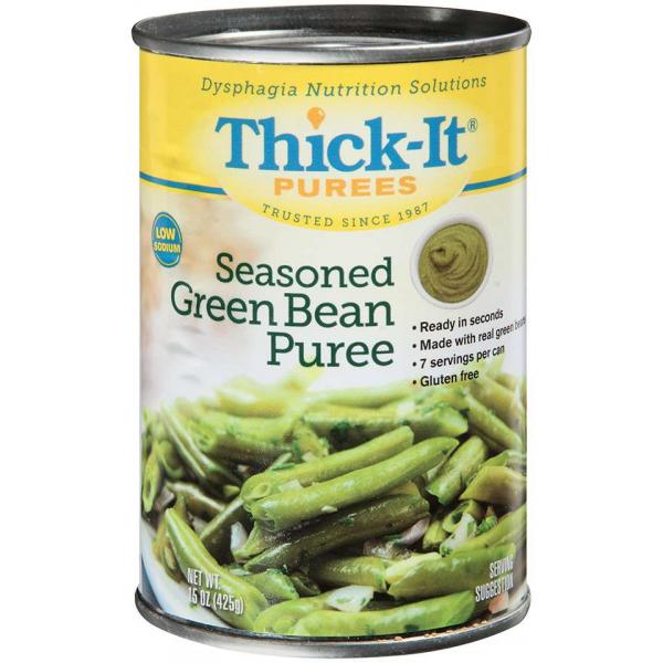 Thick It Purees Seasoned Green Bean Puree 15 Ounce Size - 12 Per Case.