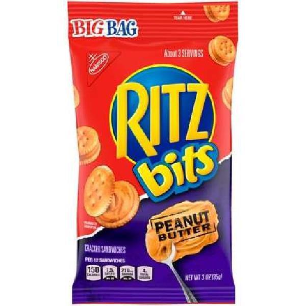 Ritz Bits Pb Big Bag 3 Ounce Size - 12 Per Case.