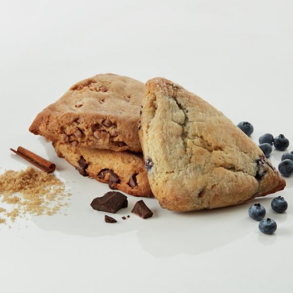 Pillsbury™ Place & Bake™ Frozen Scone Dough Variety Sweet Flavors 45 Ounce Size - 8 Per Case.