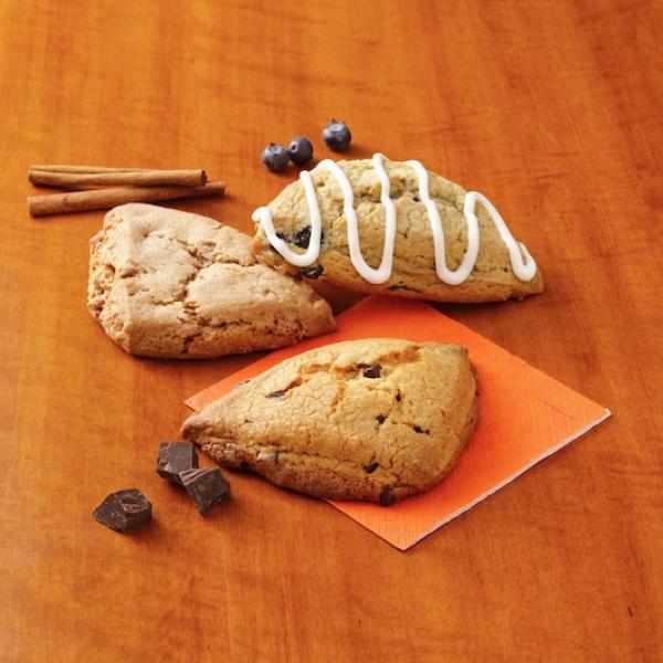 Pillsbury™ Place & Bake™ Frozen Scone Dough Variety Sweet Flavors 45 Ounce Size - 8 Per Case.