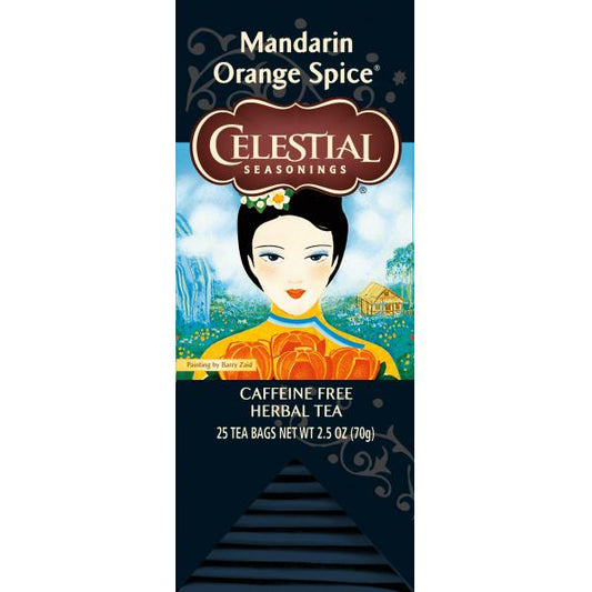 Celestial Seasonings Food Service Mandarin Orange Spice Herb Tea 25 Each - 6 Per Case.