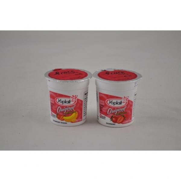 Yoplait® Original Yogurt Single Serve Variety Strawberry Banana 4 Ounce Size - 48 Per Case.