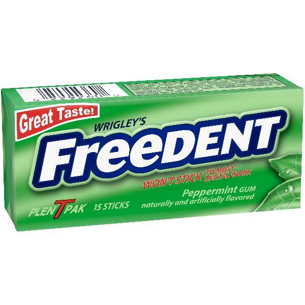 Freedent Peppermint Sticks 15 Each - 360 Per Case.