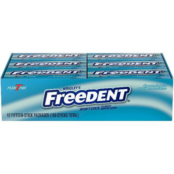 Freedent Spearmint Sticks 15 Each - 360 Per Case.