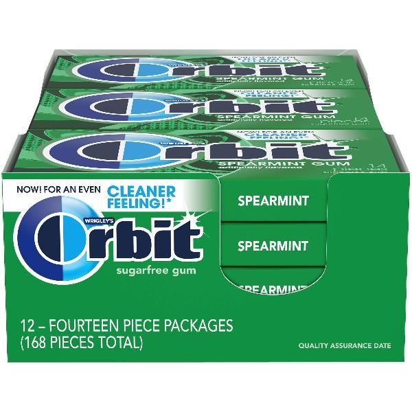 Orbit Spearmint PcCs 14 Piece - 144 Per Case.