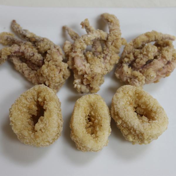 Tampa Maid Dipt'n Dusted Calamari Rings & Tentacles 2 Pound Each - 6 Per Case.