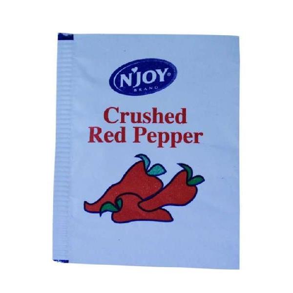 N'joy Pepper Crushed Red 1 Grams Each - 1.1 Pound Per Case.