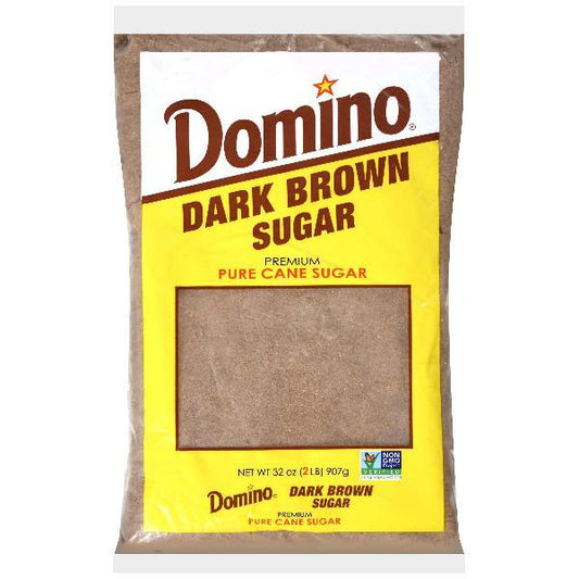 Domino Sugar Dark Brown 2 Pound Each - 12 Per Case.