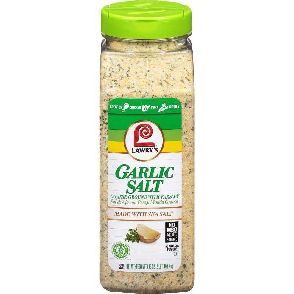 Lawry's Garlic Salt With Parsley 33 Ounce Size - 15 Per Case.