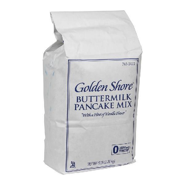 Golden Shore Buttermilk Pancake Mix 5 Pound Each - 6 Per Case.