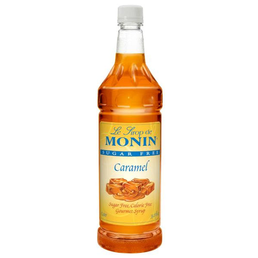 Monin Sugar Free Caramel 1 Liter - 4 Per Case.