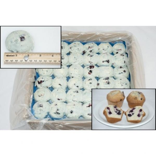 Pillsbury™ Place & Bake™ Frozen Muffindough Puck Blueberry 20.25 Pound Each - 1 Per Case.