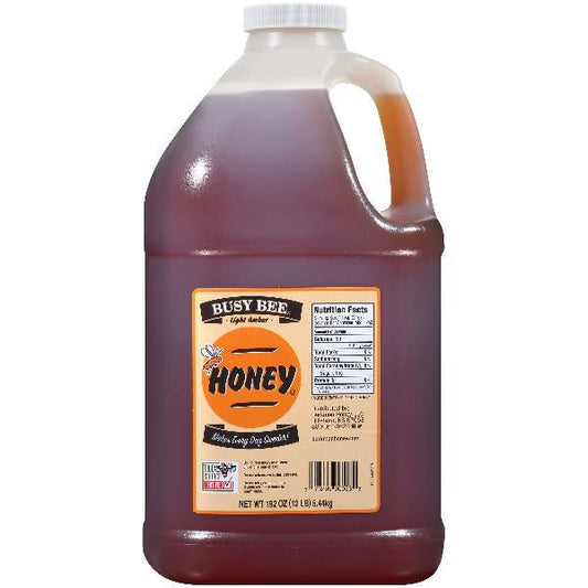 Busy Bee Honey Light Amber Jug 192 Ounce Size - 4 Per Case.