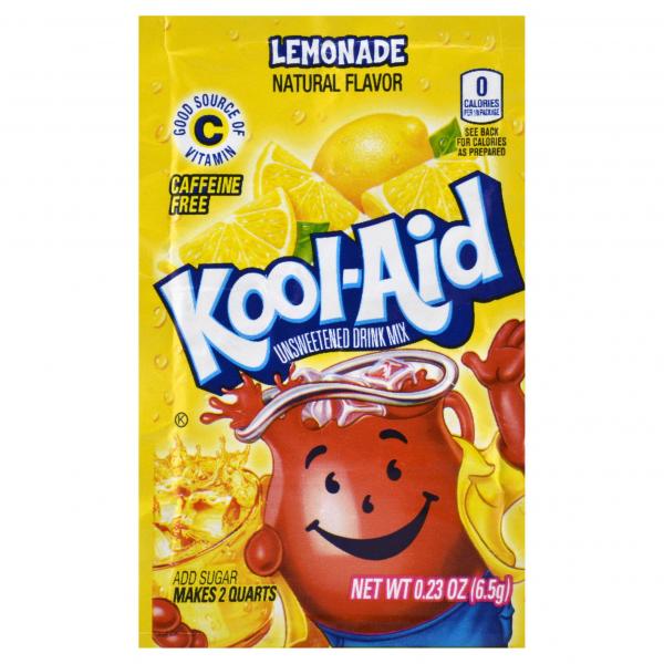 Kool Aid Lemonade Beverage, 0.23 Ounce Size - 192 Per Case.