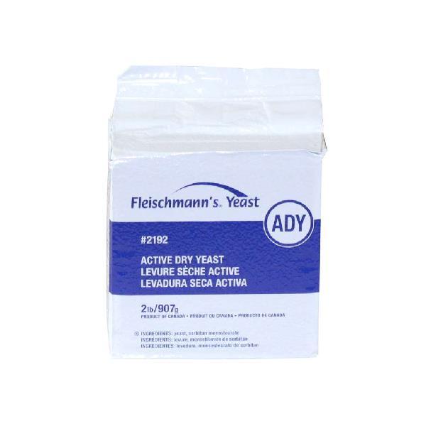 Yeast Dry Active Vacuum 2 Pound Each - 12 Per Case.