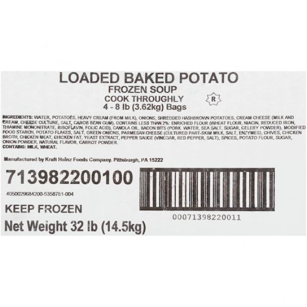 HEINZ TRUESOUPS Loaded Baked Potato Soup 8 lb. Bag 4 Per Case